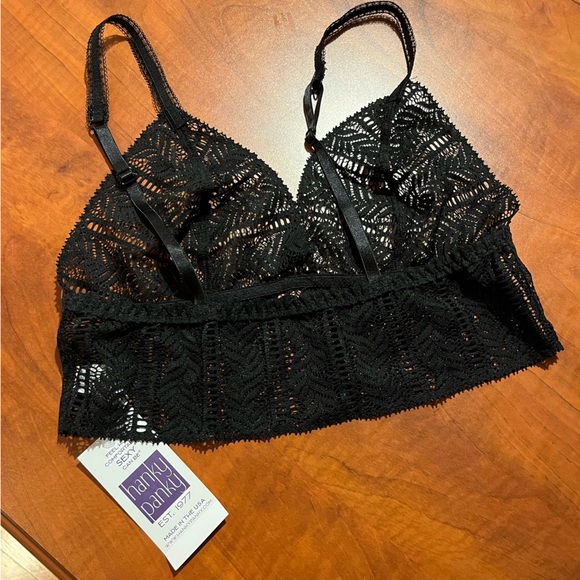 NWT Hanky Panky Linear Lace Longline Bralette - Picture 6 of 6